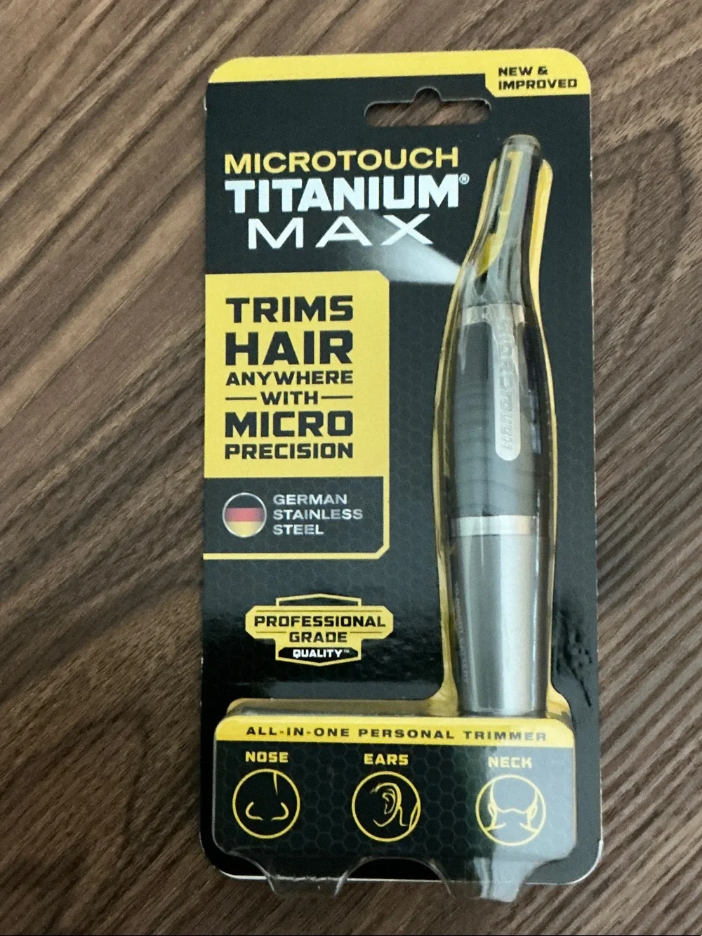 Titanium Max Men's Nose & Ear Trimmer — Silver